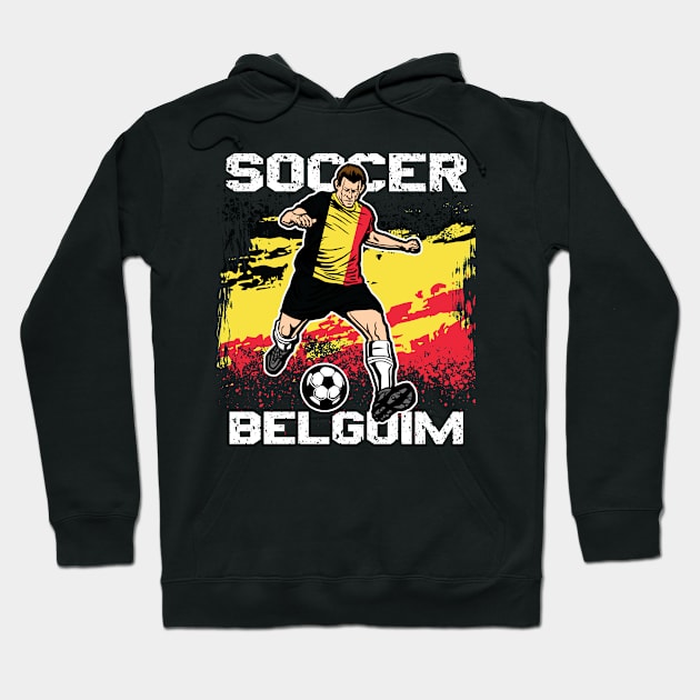 Belgium Soccer Futbol Hoodie by megasportsfan